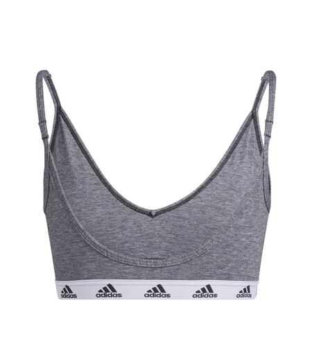 Brassière de sport purebare femme gris / noir Adidas