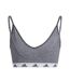 Brassière de sport purebare femme gris / noir Adidas-2