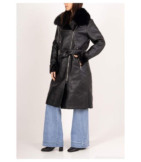Manteau Long Avec Fourrure