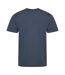 Just Cool Mens Performance Plain T-Shirt (Airforce Blue)