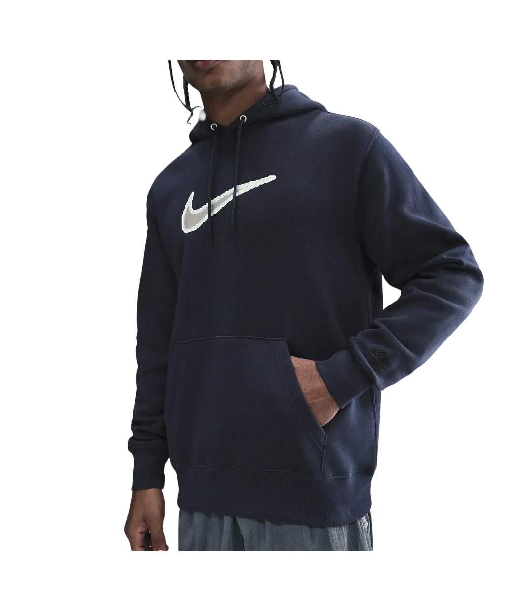 Sweat marine homme nike club varsity-1