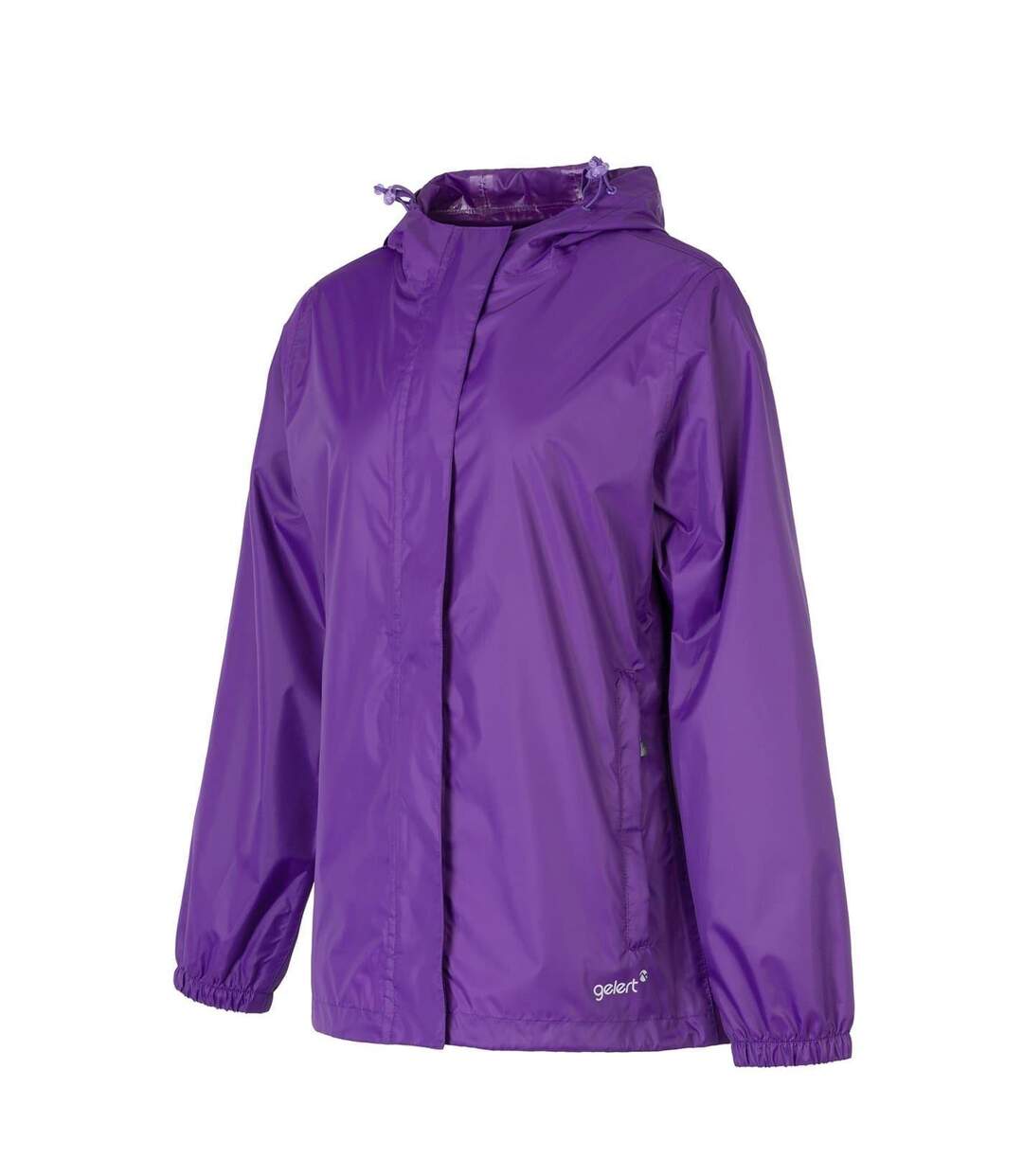 Womens/ladies Packaway Waterproof Jacket Purple Gelert-3