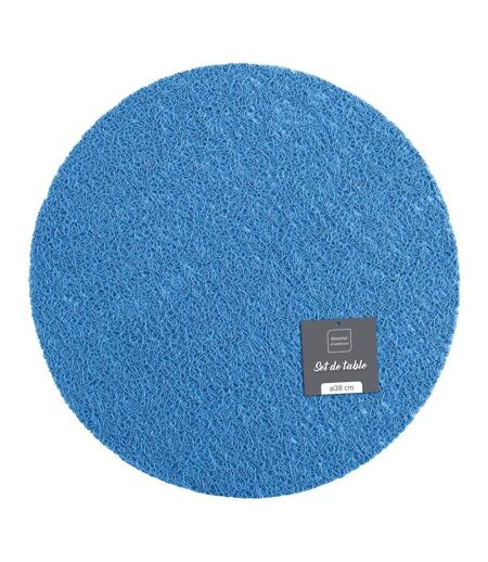 Set de Table Rond Tortilla 38cm Bleu Indigo