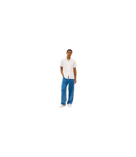 Chemise Manches Courtes Homme Écru Tommy Jeans