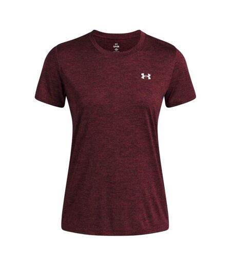 T-shirt Manches Courtes Motif/style À Nœud Femme Bordeaux Foncé Under Armour