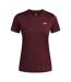 T-shirt Manches Courtes Motif/style À Nœud Femme Bordeaux Foncé Under Armour-2