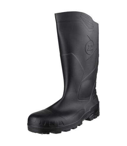 Devon unisex black safety wellington boots black Dunlop