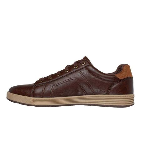 Mens Cavell Hensley Trainers Brown Skechers