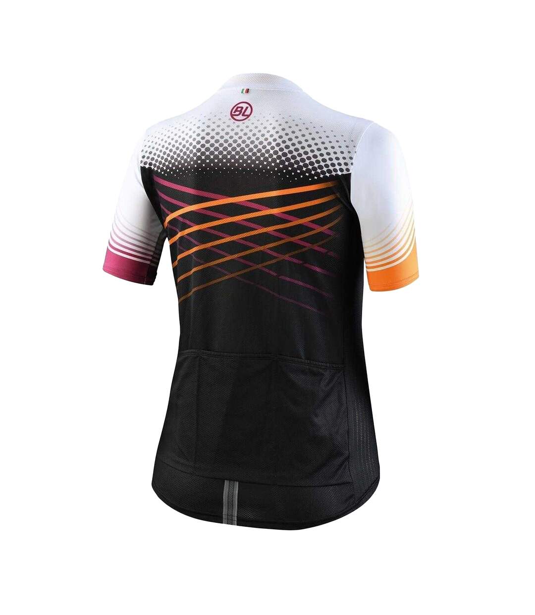 Maillot De Cyclisme Edera Mtb Femme Noir Orange Bicycle Line-2