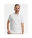 Polo manches courtes homme blanc Russell-4