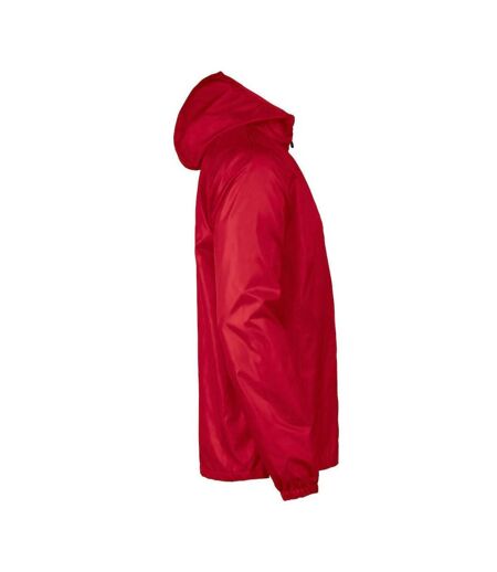 Mens Fastplant Waterproof Jacket Red Printer RED