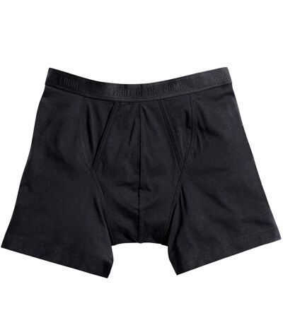 Fruit Of The Loom Mens Classic Boxer Shorts (Pack Of 2) (Black) - UTBC3358