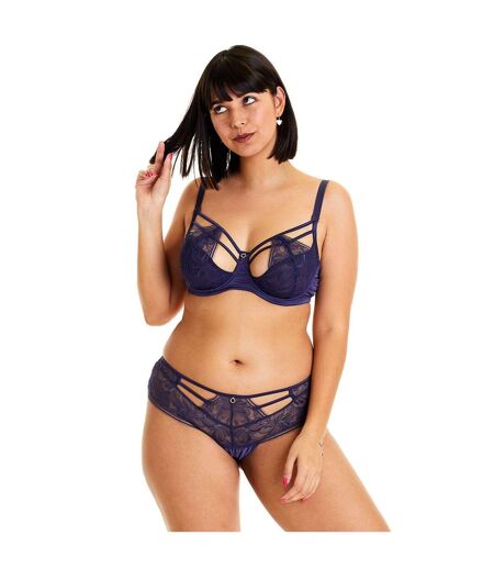 Soutien-gorge à armatures grand maintien bleu Diabolique