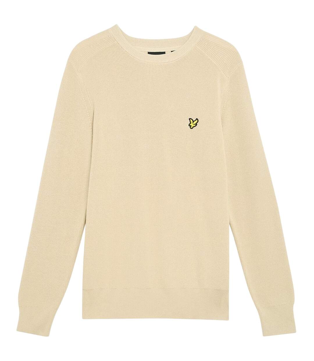 Pull Manches Raglan Homme Gris Taupe Lyle & Scott-2