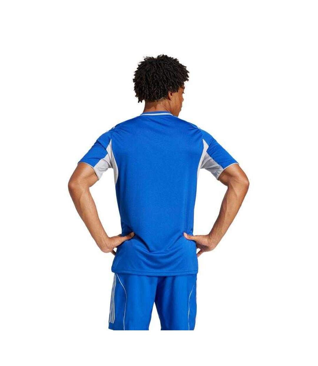 T-shirt Motif/style 3 Rayures Tiro Competition Homme Bleu Adidas-3