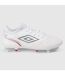 Mens Tocco V Pro Soft Ground Football Boots White Silver Equestrian Red Umbro-1