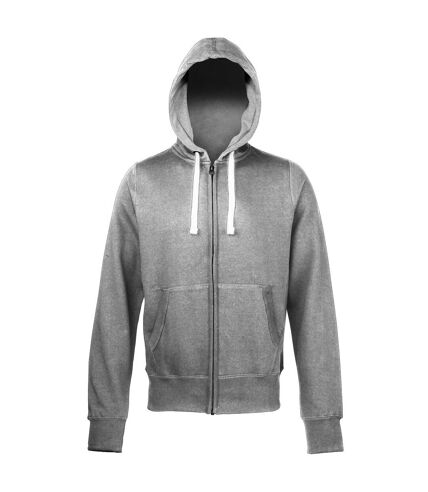 Awdis - Sweatshirt à capuche et fermeture zippée - Homme (Gris foncé) - UTRW181