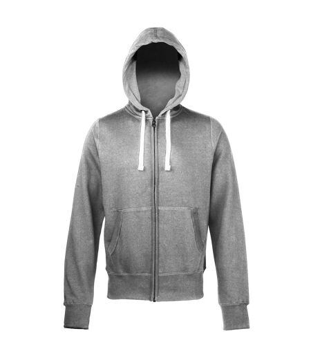 Awdis - Sweatshirt à capuche et fermeture zippée - Homme (Gris foncé) - UTRW181