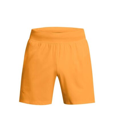 Short launch pro homme orange Under Armour