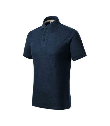 Mens Prime Polo Shirt Navy Blue Malfini