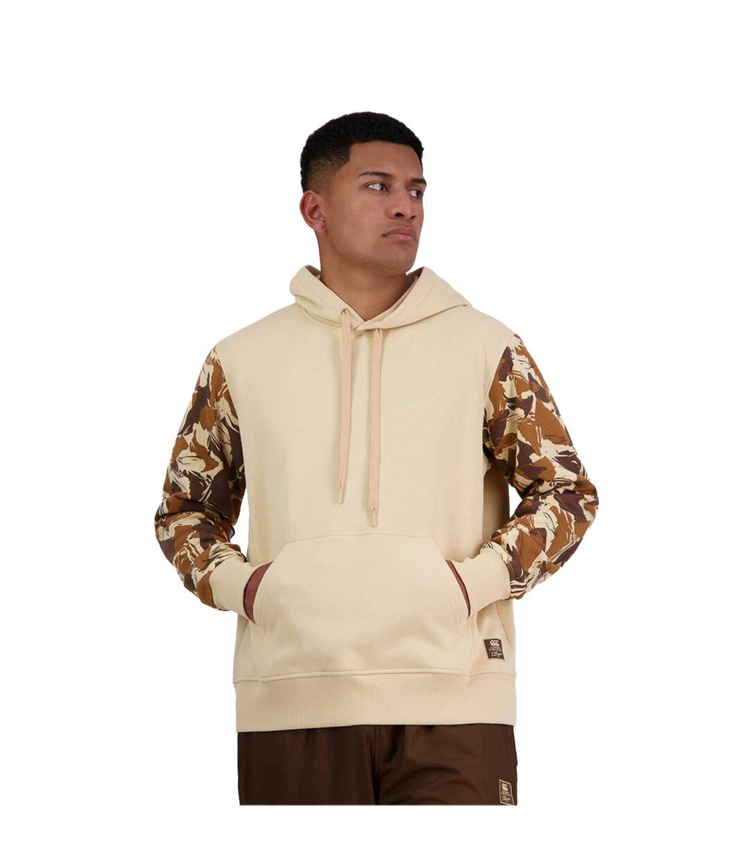Mens Force Hoodie Cream Canterbury-2