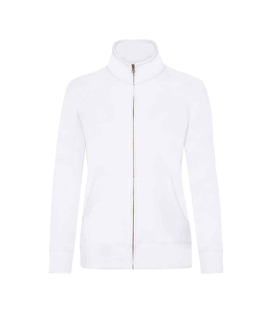 Veste de survêtement femme blanc Fruit of the Loom-1