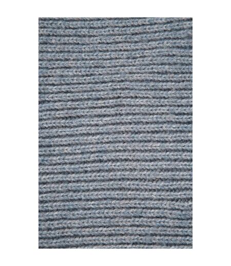 Mens codi knitted scarf one size blue Animal