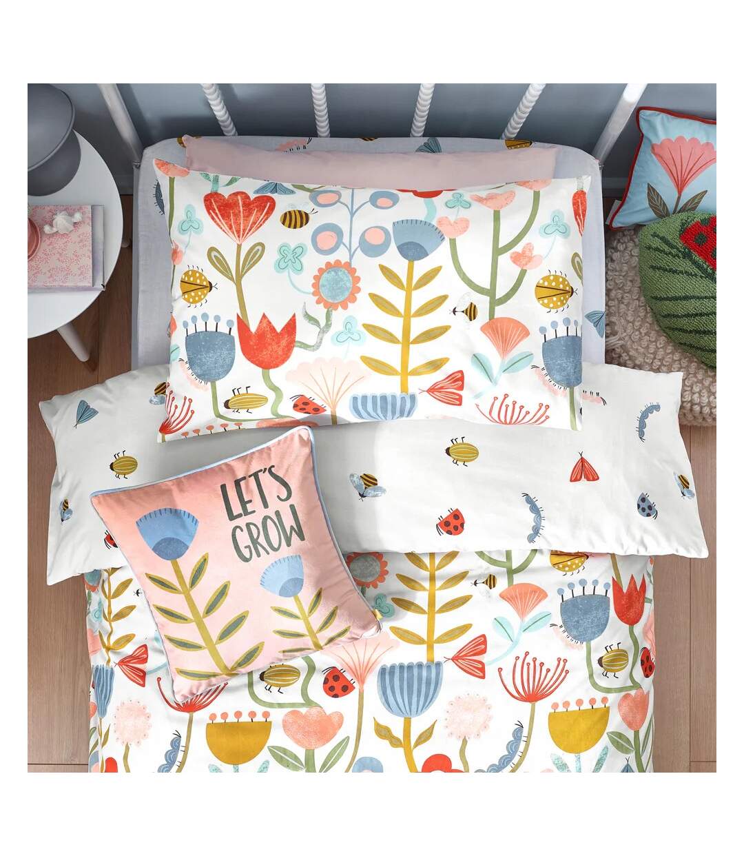 Little nature floral duvet cover set multicoloured Little Furn-2