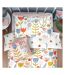 Little nature floral duvet cover set multicoloured Little Furn