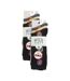 6 Pairs Ladies Multipack of Novelty Design Knitted Boot Socks | Autumn Socks-2