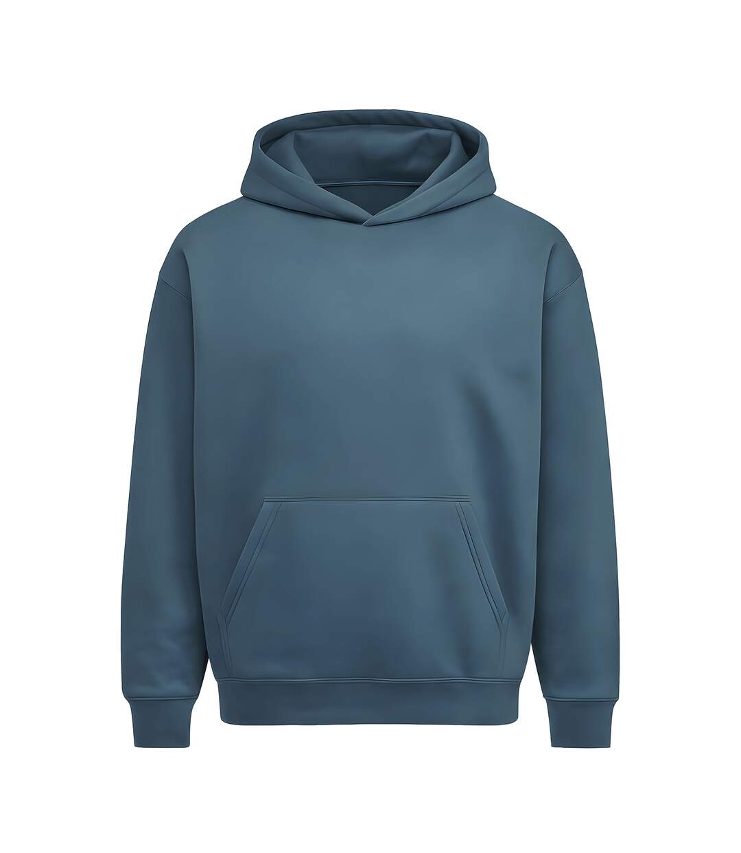Mens Heavy Bass Hoodie Indigo Blue Anthem-1
