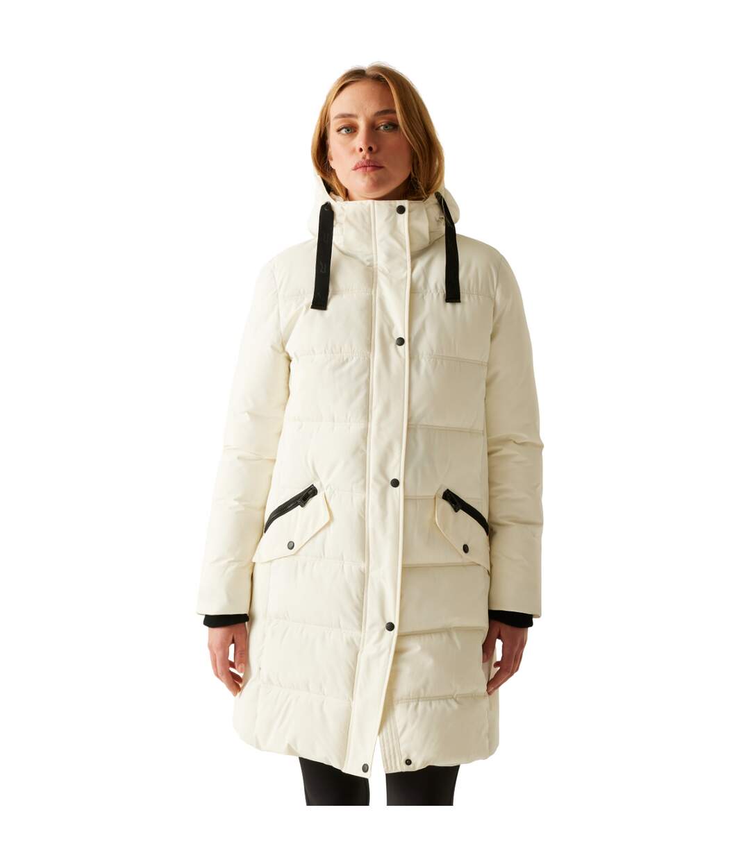 Doudoune Matelassée Eryn Femme Blanc Noir Regatta-1