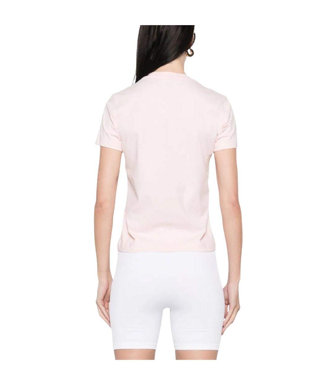 T-shirt Motif/style Imprimé Diamond Column Femme Rose Casablanca-4
