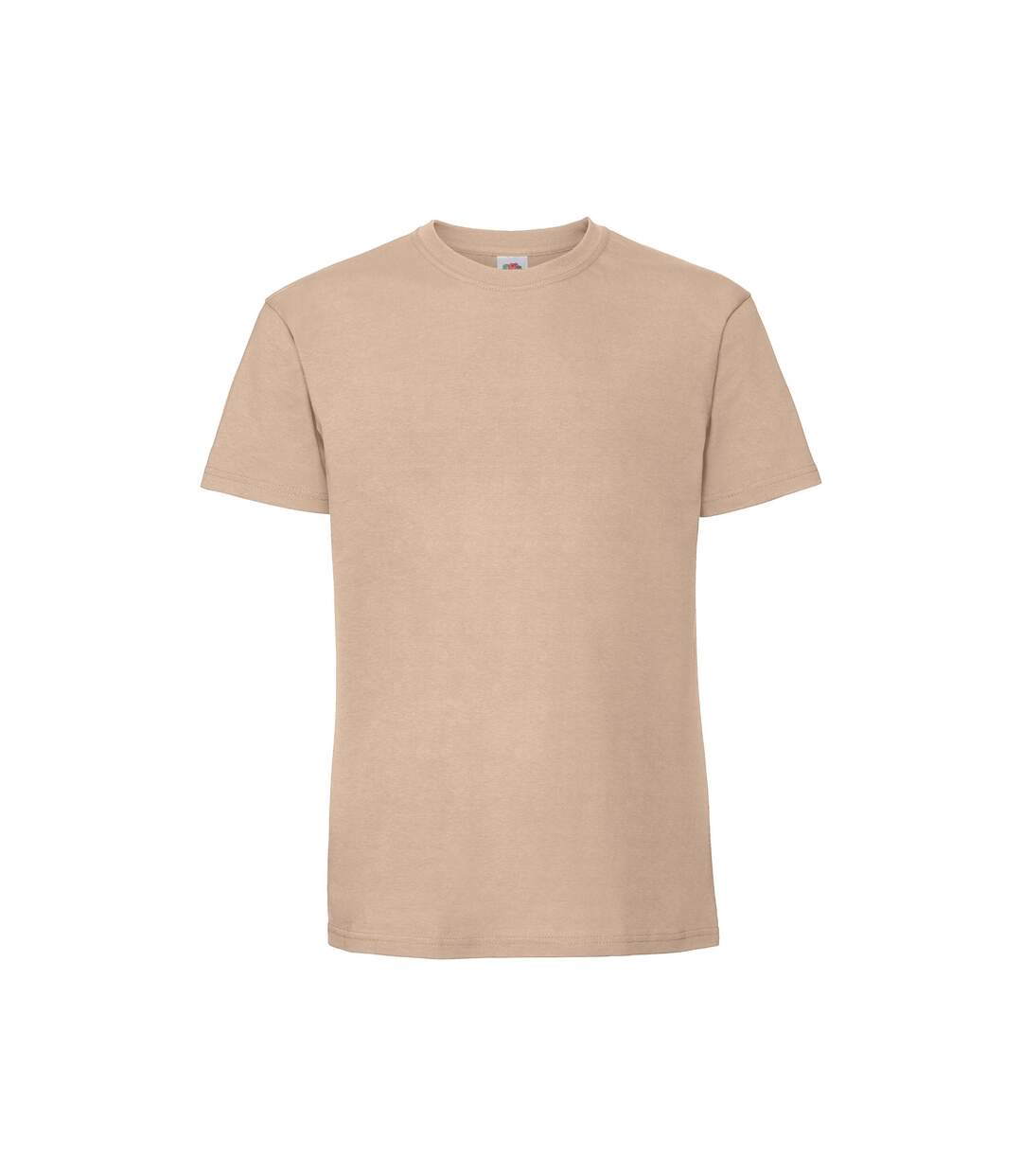 Mens Iconic Premium Ringspun Cotton T-shirt Desert Sand Fruit Of The Loom-2