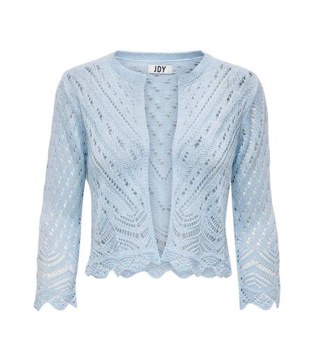 Cardigan bleu femme jdy sun 3/4 cropped