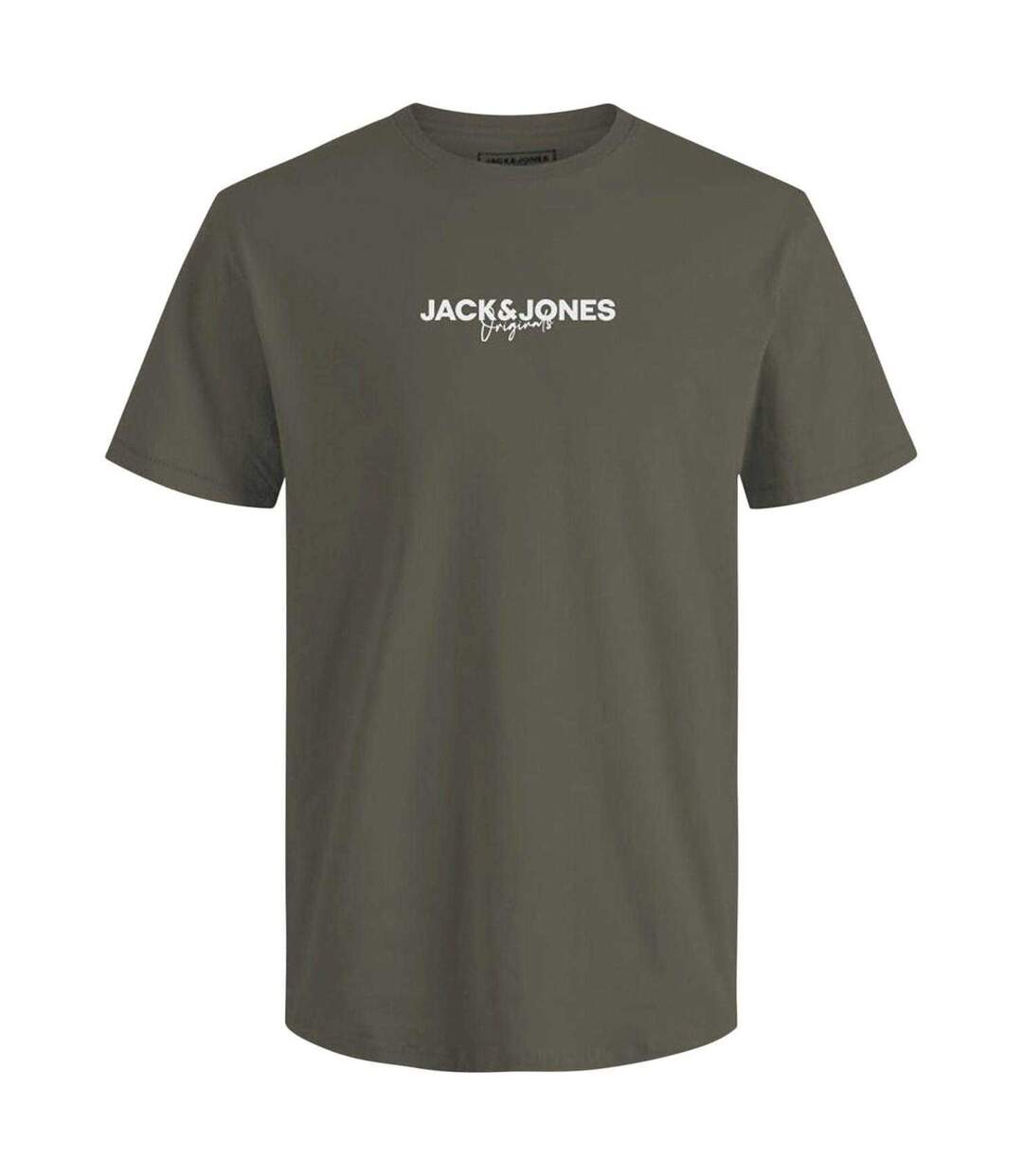 Lot De 5  T-shirts Corp Homme Blanc Gris Bleu Marine Kaki Beige Jack And Jones-3