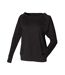 Skinni Fit Womens/Ladies Slounge Sweatshirt (Black) - UTPC6747