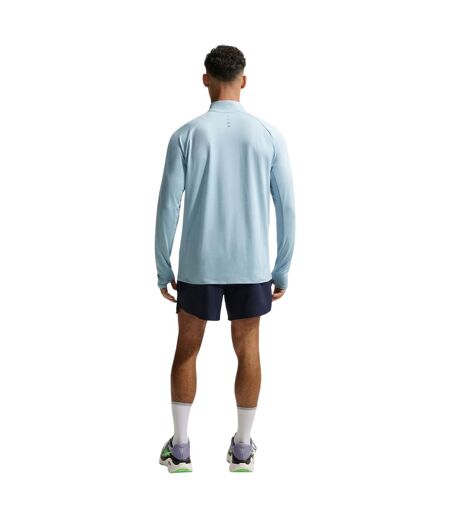 Mens Stride Running Top Blue Nike