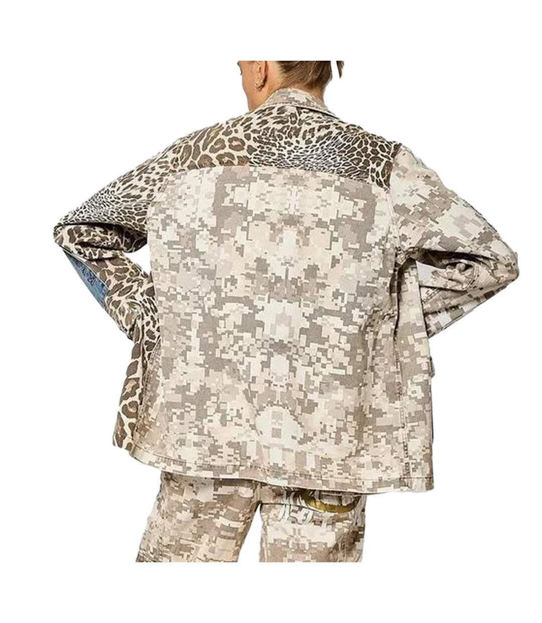 Veste beige/marron femme kaporal silex-2