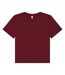 Womens/ladies Heavy Boxy T-shirt Maroon Bella + Canvas-1