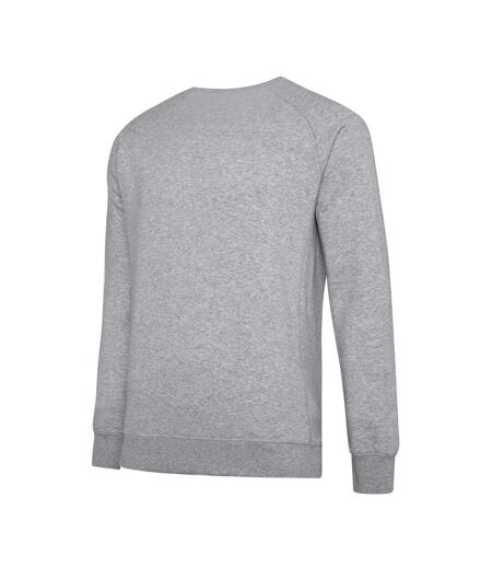 Umbro Mens Club Leisure Sweatshirt (Grey Marl/White) - UTUO132