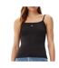 Top noir femme tommy jeans essential strap-1