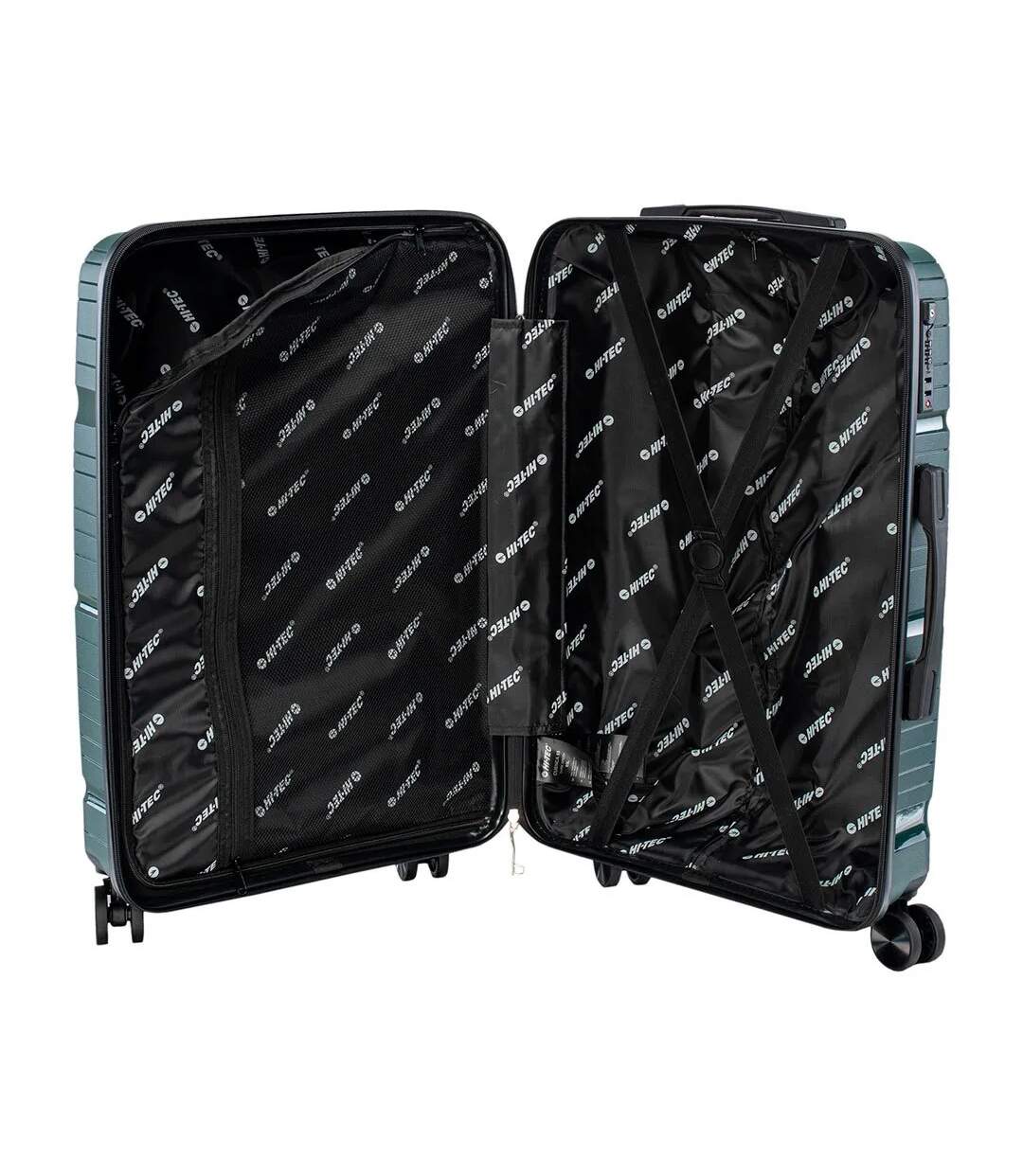 Valise À Roulettes Cuenca Taille Unique Vert Foncé Hi-Tec-4