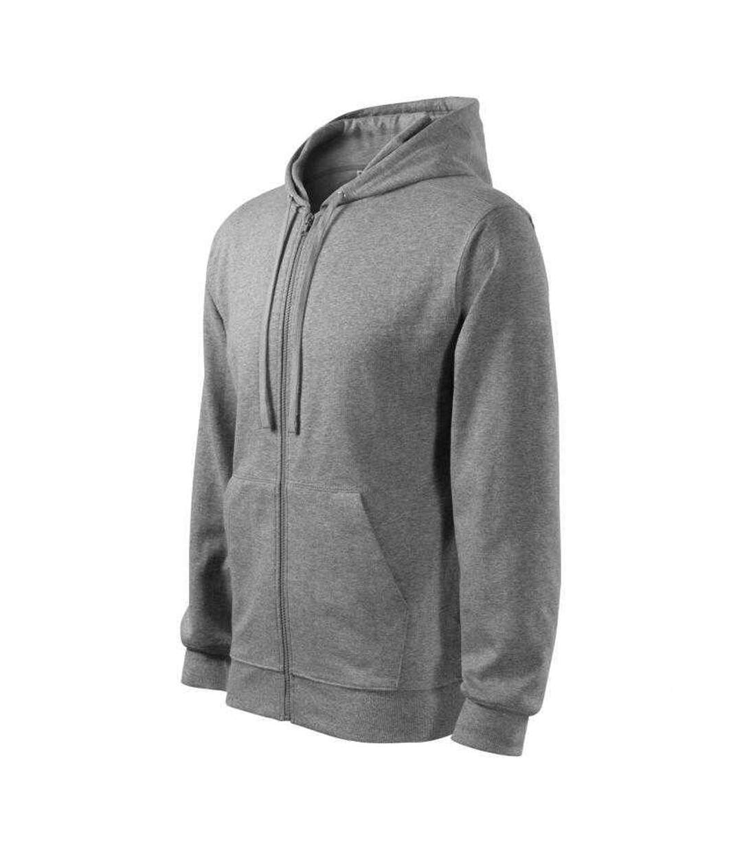 Veste À Capuche Trendy Homme Gris Foncé Malfini-3