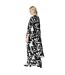 Womens/ladies geometric longline kimono black/white Principles