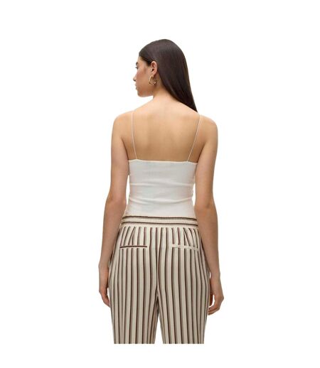 Débardeur Bretelles Fines Femme Blanc Neige Vero Moda