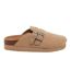 Womens/ladies Abel Plus Suede Platform Clogs Taupe Rocket Dog-1