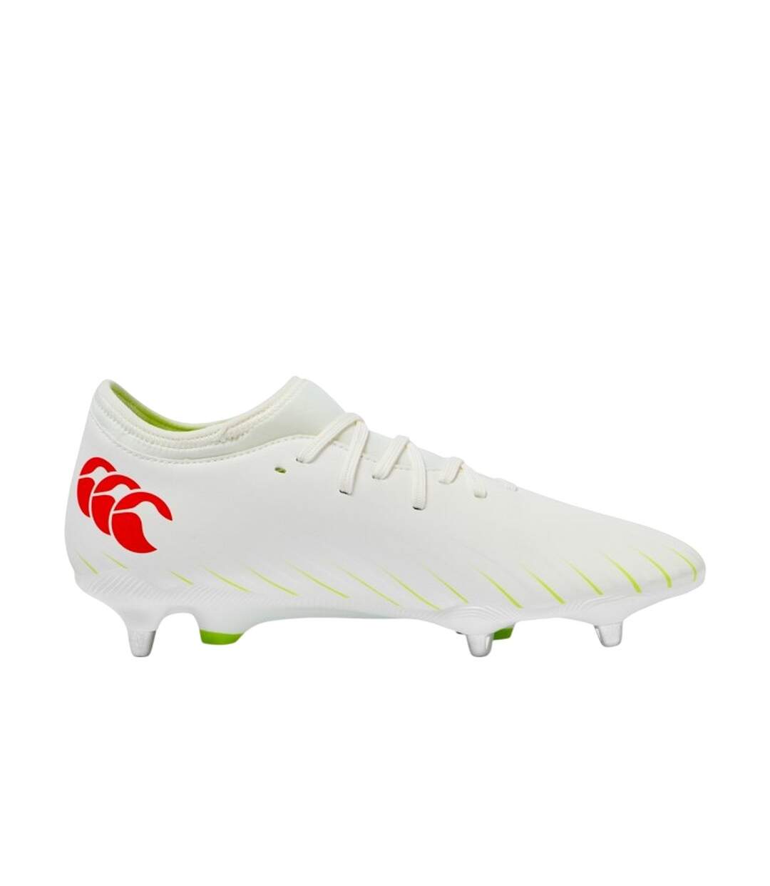 Mens Speed Falcon Team Soft Ground Football Boots White Orange Canterbury-1