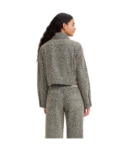 Womens/ladies Wellthread Floral Denim Jacket Light Wash Levis