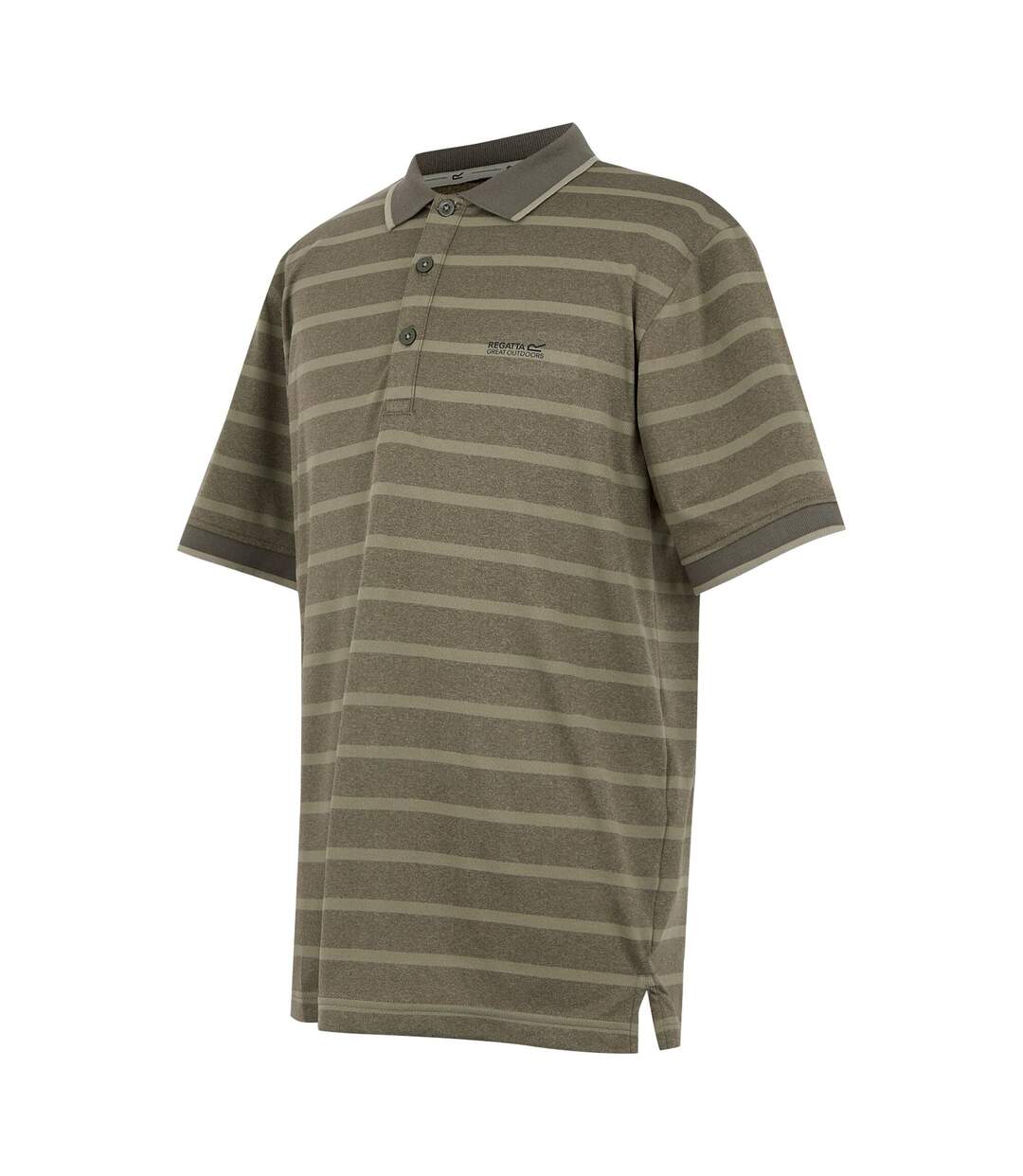 Mens Kildra Polo Shirt Light Sage Dark Khaki Regatta-4